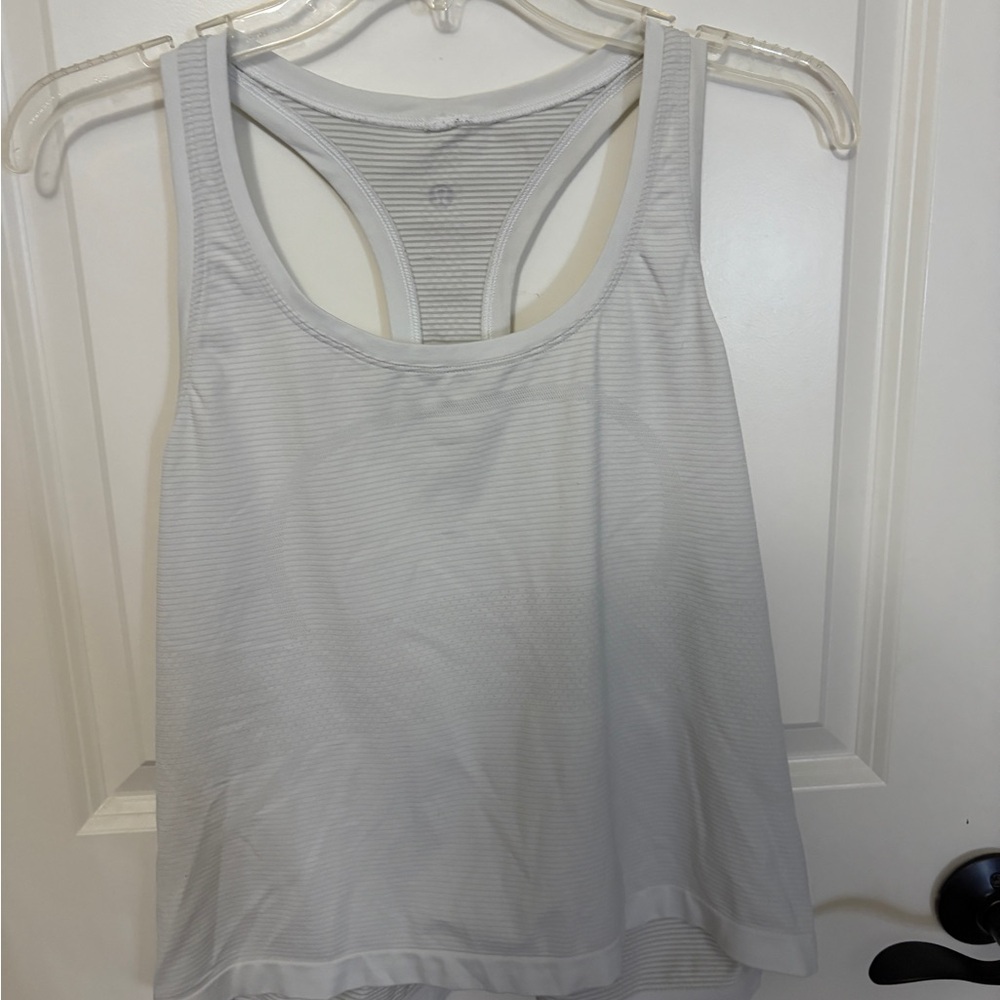 lululemon athletica White Swiftly Tech Tank Top (Race Length)